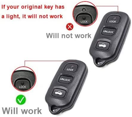 Keymall keyless Entry Replacement Upgraded Flip Key FOB 314MHz 4D67 Chip 4B Fob Remote for Toyota 4Runner Sequoia ,HYQ12BBX HYQ12BAN HYQ1512Y
