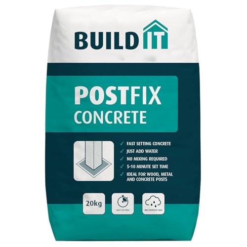 Silver Star post Concrete Fast Setting Strong Hold: Ideal for All Types of Washing Line and Fence Posts. Easy to Use Postcrete, No Mix Aggregate Weatherproof Bag 20kg