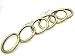 Inton 2' 38mm Gate O Ring Round Carabiner Snap Clip Trigger Spring Keyring Buckle (2", Bronze)