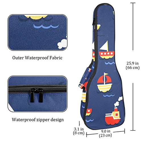 Housse pour ukulélé avec fond bleu – Rembourrage en éponge de 10 mm d’épaisseur – 53,3 cm – Avec sangles réglables pour… - Les Beatles, Paul McCartney, John Lennon, RIngo Starr, George Harrison Housse pour ukulélé avec fond bleu - Rembourrage en éponge de 10 mm d'épaisseur - 53,3 cm - Avec sangles réglables pour… – Image 5