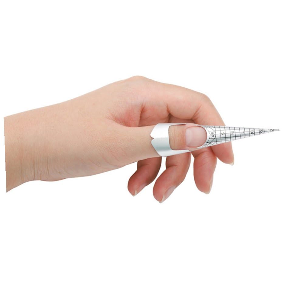 Guide manucure aluminium autocollant forme poisson extension - 4