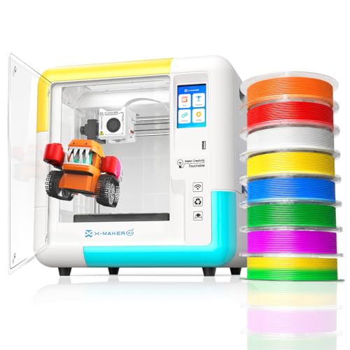 Impresora 3D X-Maker con aplicación de diseño - Aplicación de diseño de IA Completamente Cerrada, Amplia colección de Plantillas de Juguetes 3D