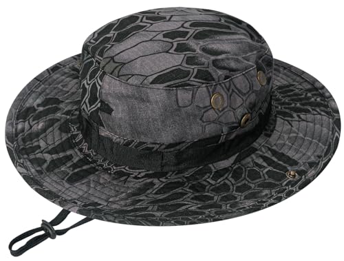 Image of Sun Hats for Men Women Boonie Hat UPF 50+ Bucket Hat Wide Brim UV Protection Fishing Hiking Safari Outdoor Hats