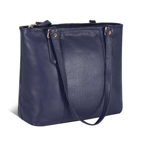 Image of Leather Purse For Women - Real Leather Tote For Women - Ladies Shoulder Handbag For Work, Travel, Casual Use