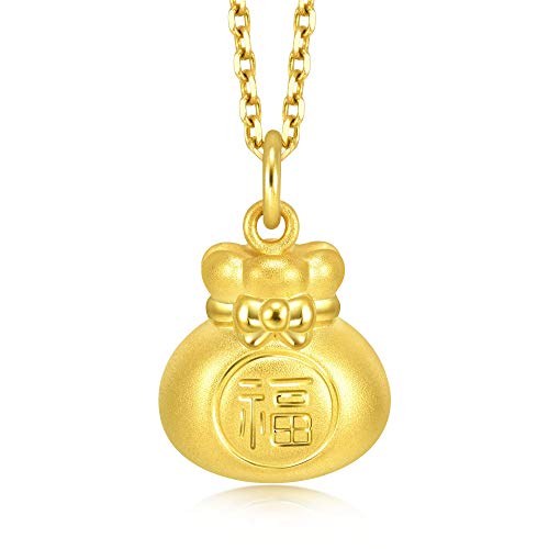 CHOW SANG SANG 999 24K Solid Gold Fortune Bag Charm for Women 91975P