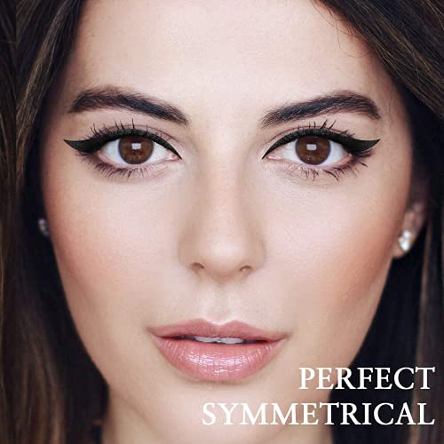 Junhe PHOERA Eyeliner Stamp,Winged Eyeliner Stamp,Wing Cat Eye Stamp, Long Lasting Liquid Eye Liner, Waterproof Smudgeproof Makeup,Black Eyeliner Pen Winged Eyeliner Pencil (Wing Eyeliner Stamp) - Image 8