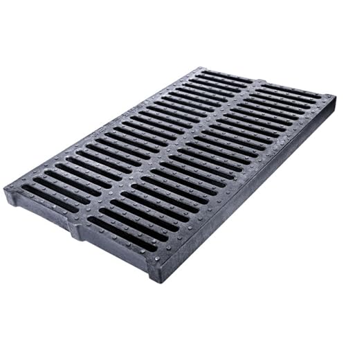 Tombino Carrabile, Pozzetto Giardino Esterno da, Griglia canaletta per canaletta scolo acqua piovana canale drenaggio griglia grondaia per scarico terrazzo(30CM/11.8IN)