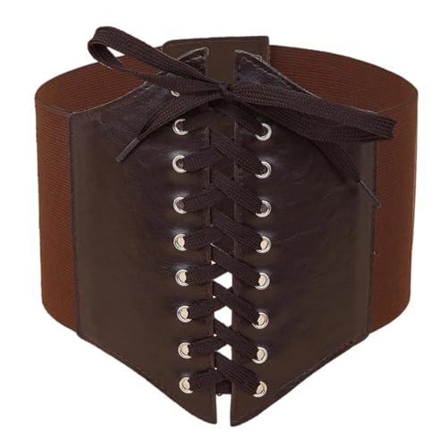 Corset Wide Faux Leather Belt Women's Stretch Tight High Waist Corset Slimming Shaping Belt3