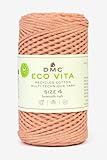 DMC - Eco Vita 4 | Recyceltes Baumwollgarn - mit Pflanzen-Etikett | 250 g - 200 m - 12 Farben