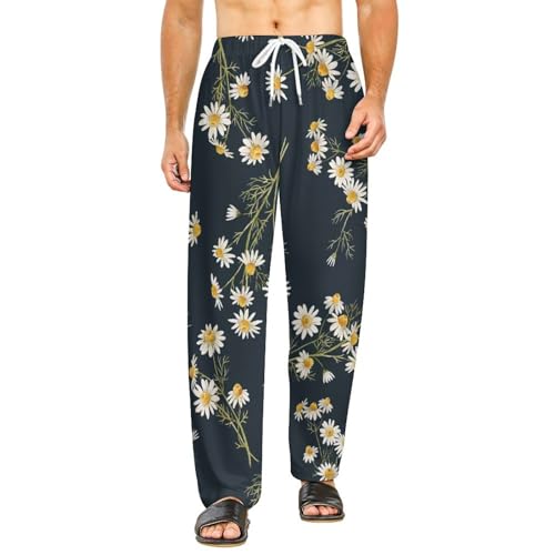 Bas de pyjama femme à fleurs taille S : le pantalon de détente fluide idéal pour vos weekends