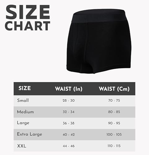 Image of HEELIUM Bamboo Underwear Trunk for Men | 3X Softer Than Cotton & Odour Free | Stretchy Fabric & Durable Waistband