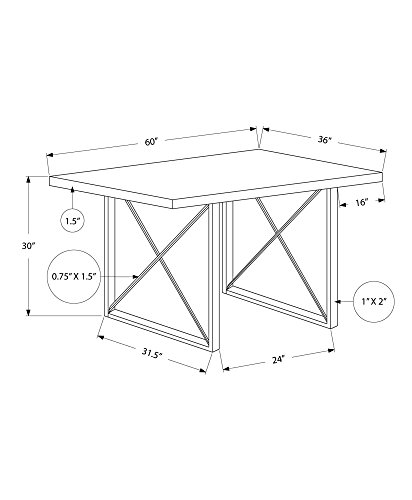 Monarch Specialties I Dining Table-36