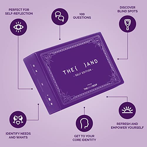 Image of {THE AND} Self Love Edition - 199 Self Reflection Cards to Improve Self Awareness - Self Care Question Card Deck to Prompt Mindfulness & Meditation - Explore Identity for Women & Men By The Skin Deep