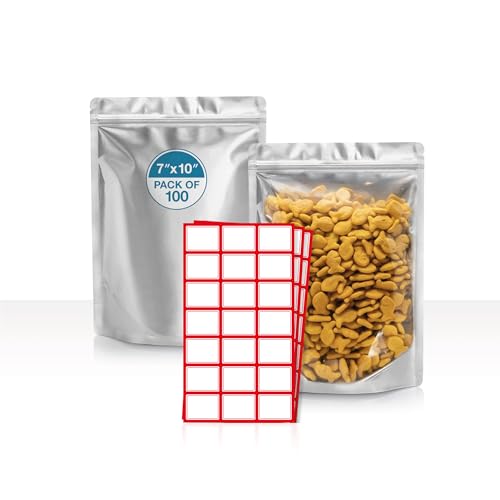 BELLE KR® 7x10 Quart Mylar Bags for Food Storage