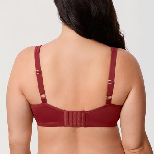 Image of DELIMIRA Women's Minimizer Plus Size Underwire Bras | Smooth, Full Coverage, Seamless, Tshirt Bra
