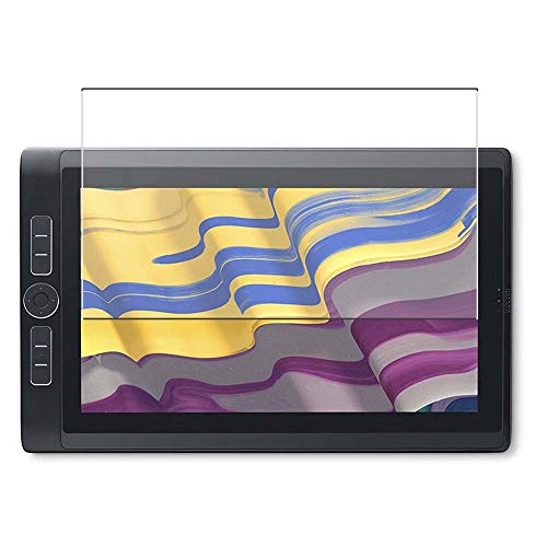 Puccy Tempered Glass Screen Protector Film, compatible with Wacom Mobile Studio Pro 13 DTH-W1320L K0 DTH-W1320M DTH-W1320H 13.3inch (Active Area Cover Only) Protective Protectors Guard , Transparent