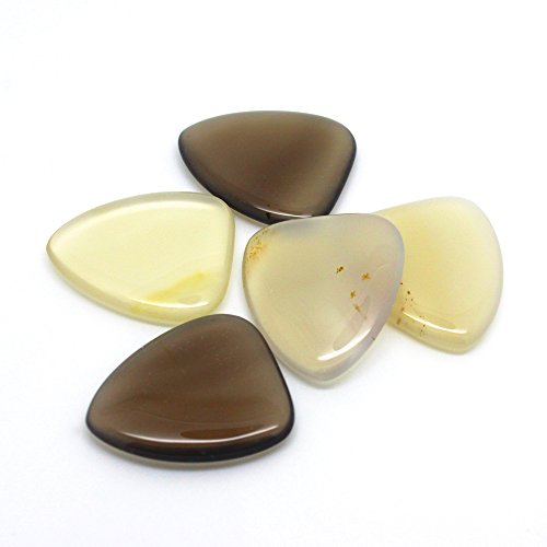 Timber Tones Série Agate Boîte de 4 Médiators Bleu/Ocre/Moucheté/Ambre - Les Beatles, Paul McCartney, John Lennon, RIngo Starr, George Harrison Timber Tones Série Agate Boîte de 4 Médiators Bleu/Ocre/Moucheté/Ambre – Image 5