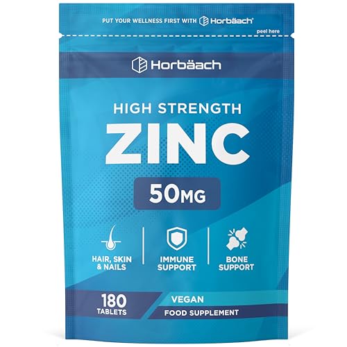 Horbaach Zinc Supplement 50mg Tablets