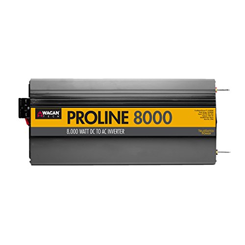 Wagan EL3746 12V 8000 Watt Power Inverter with Remote Control, 16000 Watt Surge Peak, Proline 12 Volt Power Converter for Home RV Camping Van Life Off Grid