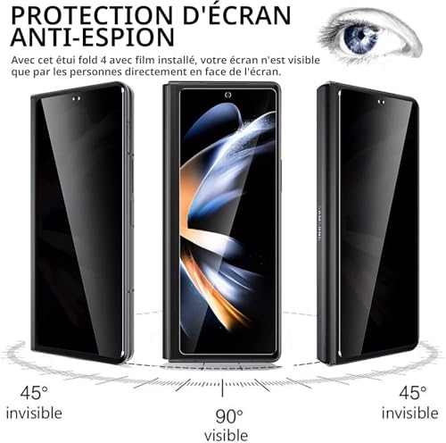 Coque Samsung Z Fold 4 anti-espion pour protéger l'écran et la charnière - 2