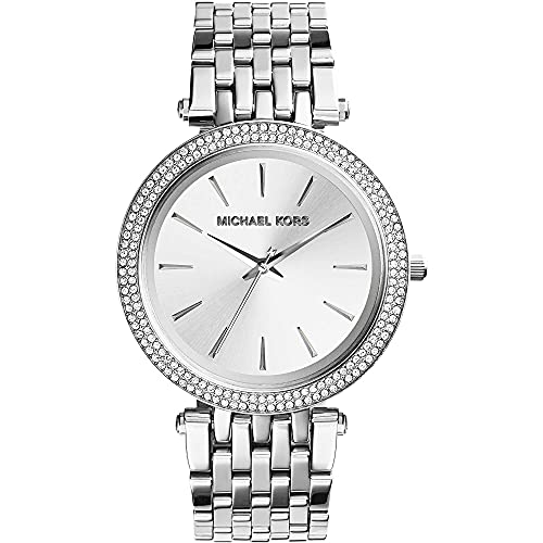 Michael Kors Orologio Darci per donna, Movimento al quarzo a tre lancette in tonalità argento con cinturino in acciaio inossidabile