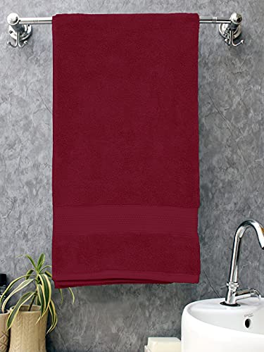 Image of Bombay Dyeing Super Ultrx Zero Twist Plain Dyed 650 GSM Cotton Bath Towel - Ultrx (Mauve)
