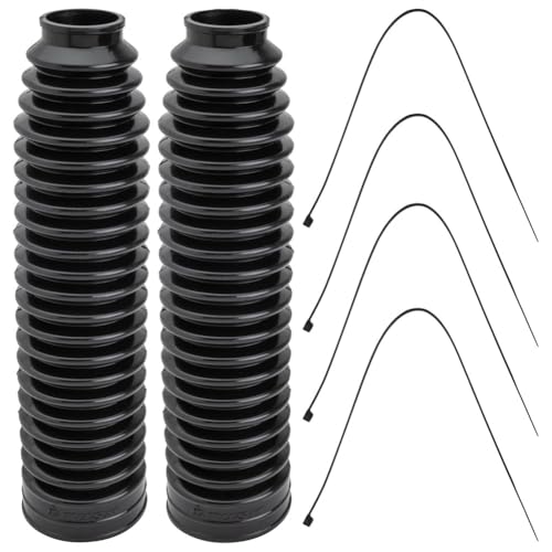 Tusk Motorcycle Rubber Fork Boot Covers (250mm Length x 32mm Top x 60mm Bottom)