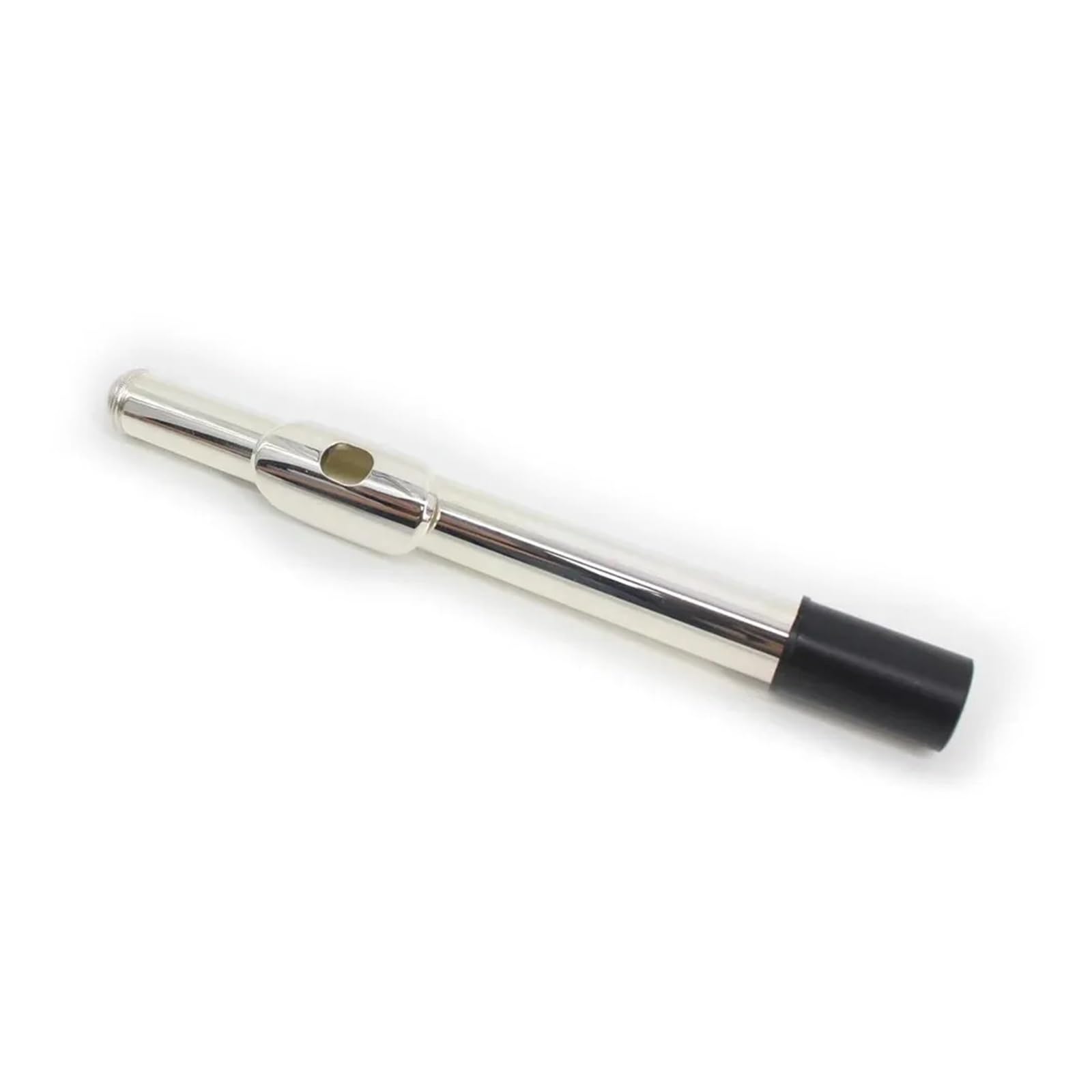 Instrumento de viento de madera Chapado en plata de cuproníquel, flauta con llave C de 16 agujeros, con estuche, paño de limpieza, destornillador de palo