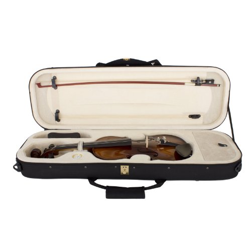Image of Cecilio 4 /4CVN-EAV+SR 4 /4 Full Size Violin, Varnish-Antique