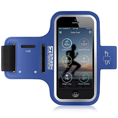 iPhone X Running Armband - Sports Phone Holder Case for Runners, Exercise & Gym Workouts - Compatible with iPhone 8/7 / 6 / 6s (Suitable For All Arm Sizes)