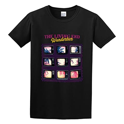 Photo de TAOKEBEAR The Living End Wunderbar Unisex 100% Cotton Short-Sleeve T-Shirts Black S