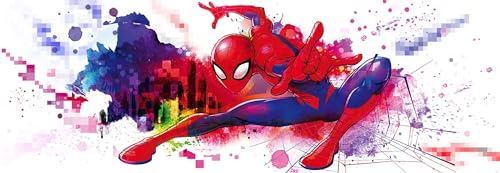 Komar Marvel 4-4123 Lot de 4 papiers peints photo Motif Spider-Man Graffiti Art 368 x 127 cm