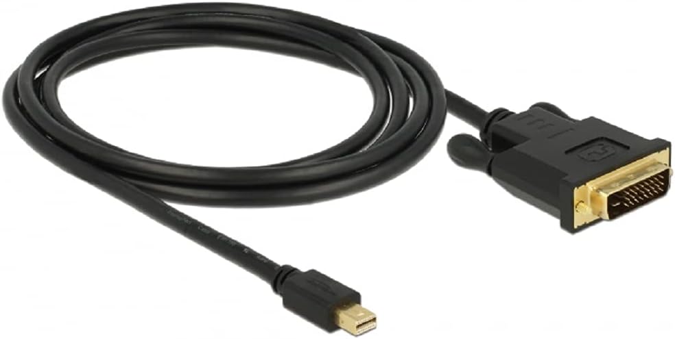 83989 2m Mini DisplayPort DVI-D Black - Video Cable Adapter 2 m Mini DisplayPort DVI-D Male Gold