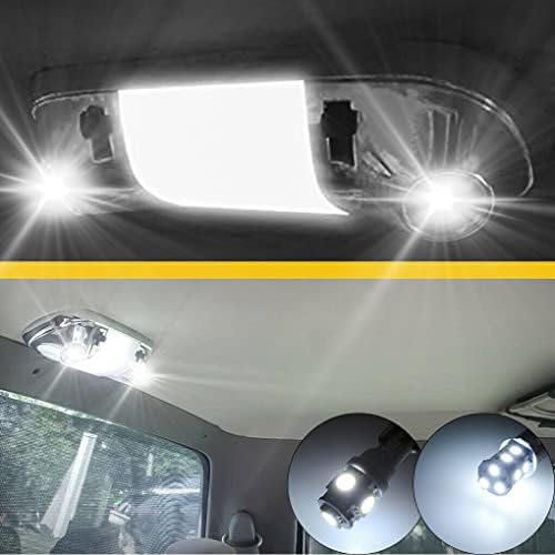 3Pcs White Interior Map Dome Light LED Bulbs for 1987-1996 Ford F-150 F-250 Bronco