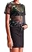 Farktop Women's Sexy Metallic Shimmer Mesh Tee Short Sleeve See Through Mesh Blouse Tops Tee Shirt,Black,X-Large