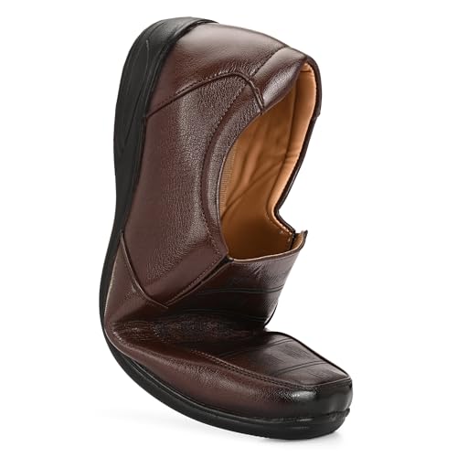 Image of Centrino Slip-on Men's Formal Shoe | Stylish with Soft Cushioned Insole | Trendy Non Lace-Up Design | Perfect for Formal & Office Wear (7680)