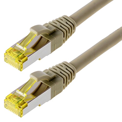 HELOS Câble Patch Cat 6a 15 m Gris