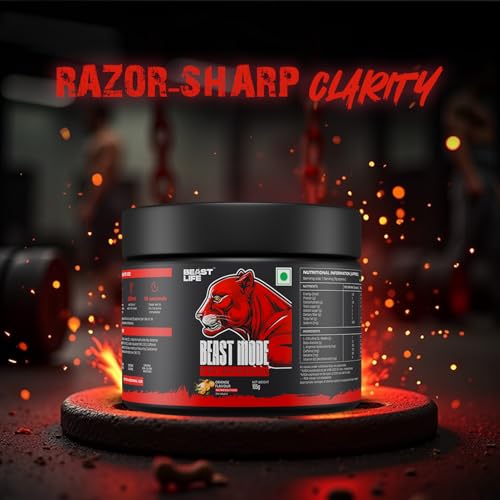 Image of Beastlife Pre-Workout | 105 gm | Orange Flavor | Boosts Pump & Energy | Speeds Up Recovery | 2000 mg Citrulline | 2500 mg Beta-Alanine | 200 mg Caffeine | 500 mg Betaine