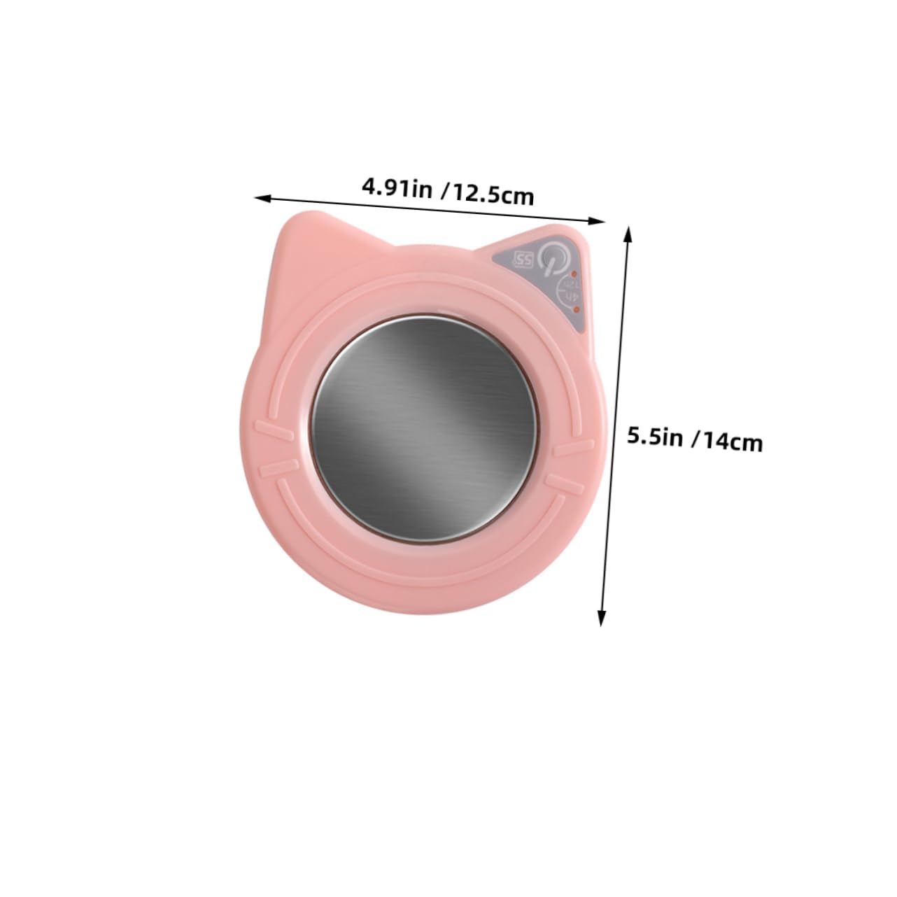 OFFSCH 2pcs Mug Warmer Desk Cup Heating Pad Portable Ceramic Cup Heater Beverage Warmer for Milk Tea Hot Drinks