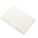 Ancicraft Refill Paper A5 5.7 X 8.25 Inches 6 Hole Lined Creamy White Paper for Loose Leaf Binder Notebook 100 Sheets / 200 Pages