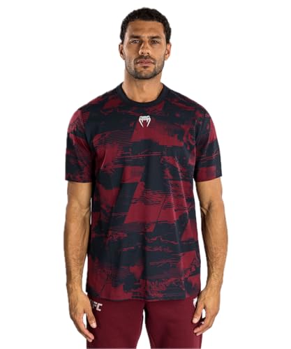 Venum UFC Zenith pour Homme Bleu Marine/Bordeaux/Argent Authentic Fight Week à Manches Courtes T-Shirt - L