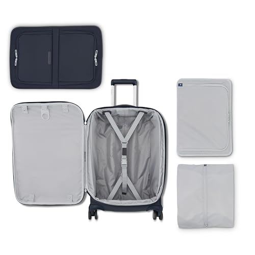 Samsonite Elevation Plus 22-Inch Carry-On - Expandable Softside Spinner Luggage - Midnight Blue - image 3