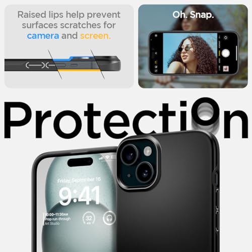 Spigen Cover Thin Fit Compatibile con iPhone 15