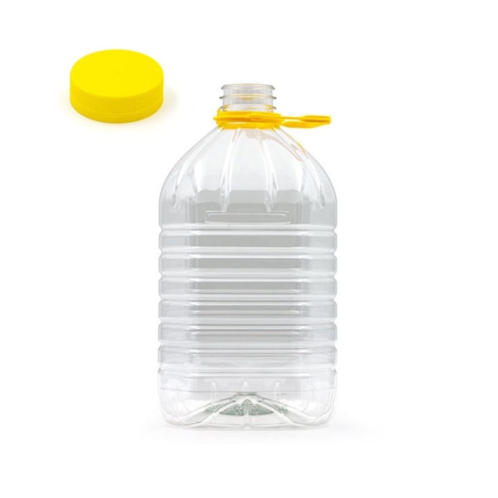 Generico 48 Pz CONTENITORE PET 5 Lt BOCCIONE DAMIGIANA TAPPO VITE AUTOSIGILLANTE PER VINO OLIO