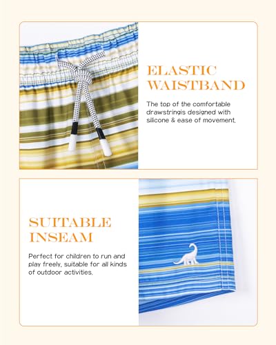 Image of SURF CUZ Surfcuz Little Boys Swim Trunks UPF 50+ Toddler Beach Shorts Swimsuit Kids Quick Dry Swimwear