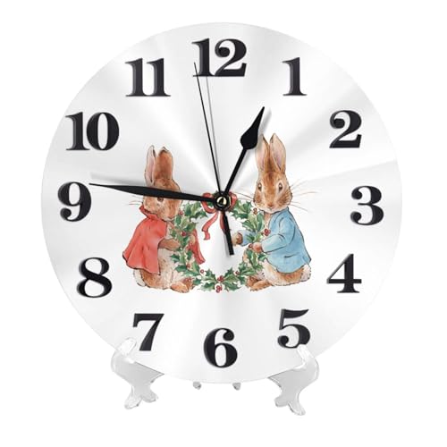 掛け時計 ピーターラビット 北欧 壁掛け時計 静音 自宅 寝室 部屋飾り 贈り物 インテリア 大数字 直径25cm 非電波 アニメ グッズ キャラクター かわいい プレゼント