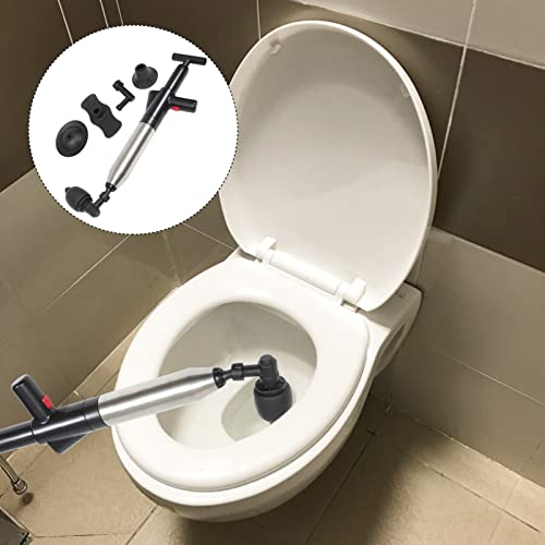 Housoutil Toilet Plunjer Set Luchtafvoer Blaster Afvoer Verstopping Remover Gootsteen Plunjer Opener Reinigingspomp Voor Badtoiletten ( Zwart ) - Afbeelding 5