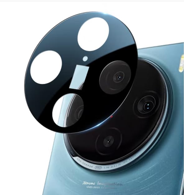 Image of Xmon Back Camera Lens Protector for Vivo X100 Pro (1 Pack) Premium Camera Glass Protector Guard, Anti-Scratch, Ultra-Clear, Easy Installation