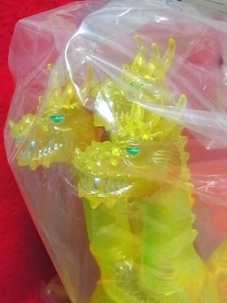 キングギドラ クリアイエロー マルサン MARUSAN  ソフビ  未開封品 キングギドラ クリアイエロー マルサン MARUSAN ソフビ 未開封品