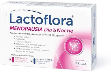 Lactoflora Menopausia Día y Noche, Control de sofocos y sueño, Fó...